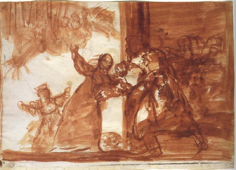 Francisco Goya Drawing for Poor folly China oil painting art